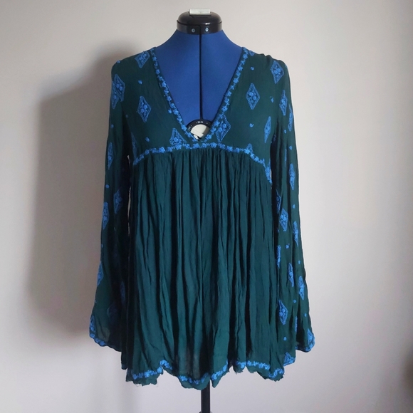 Free People diamond embroidered tunic XS - Picture 2 of 13